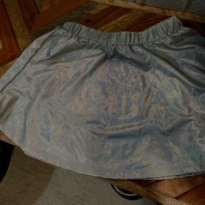 KIDS metallic skirt- scrunchy waistband